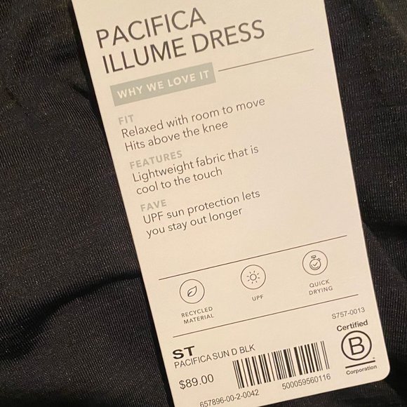 Athleta Pacifica Illume Dress // Black #657896 - Picture 4 of 12